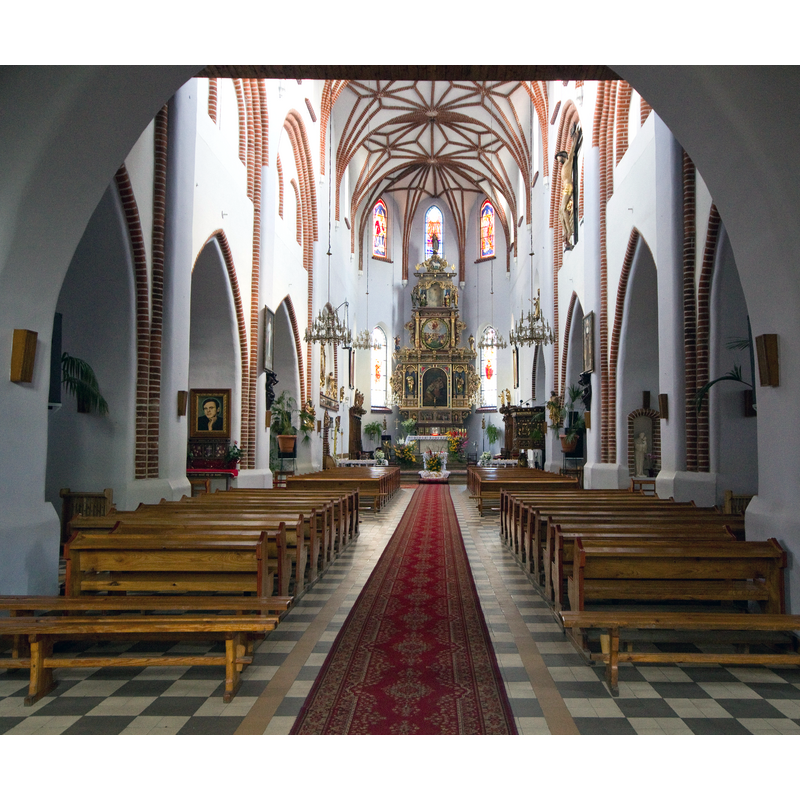 Source caption: "Kościół, Bartoszyce, gmina miejska, powiat bartoszycki, Województwo warmińsko-mazurskie"