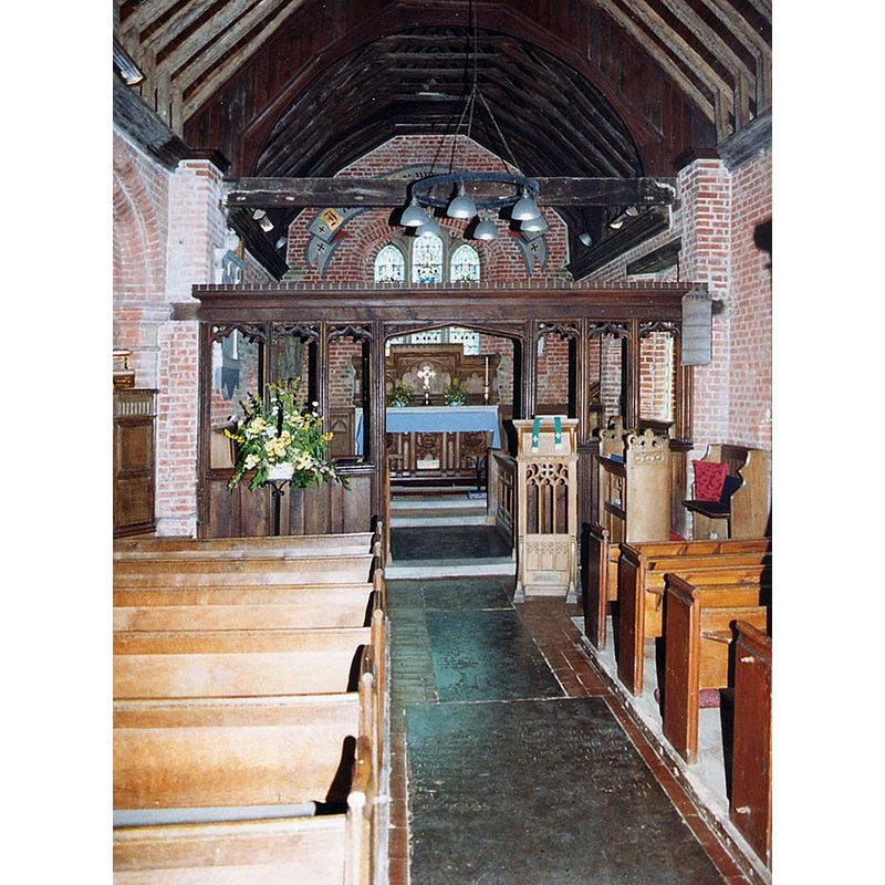 Source caption: "St Nicholas, Chignal Smealey - East end"