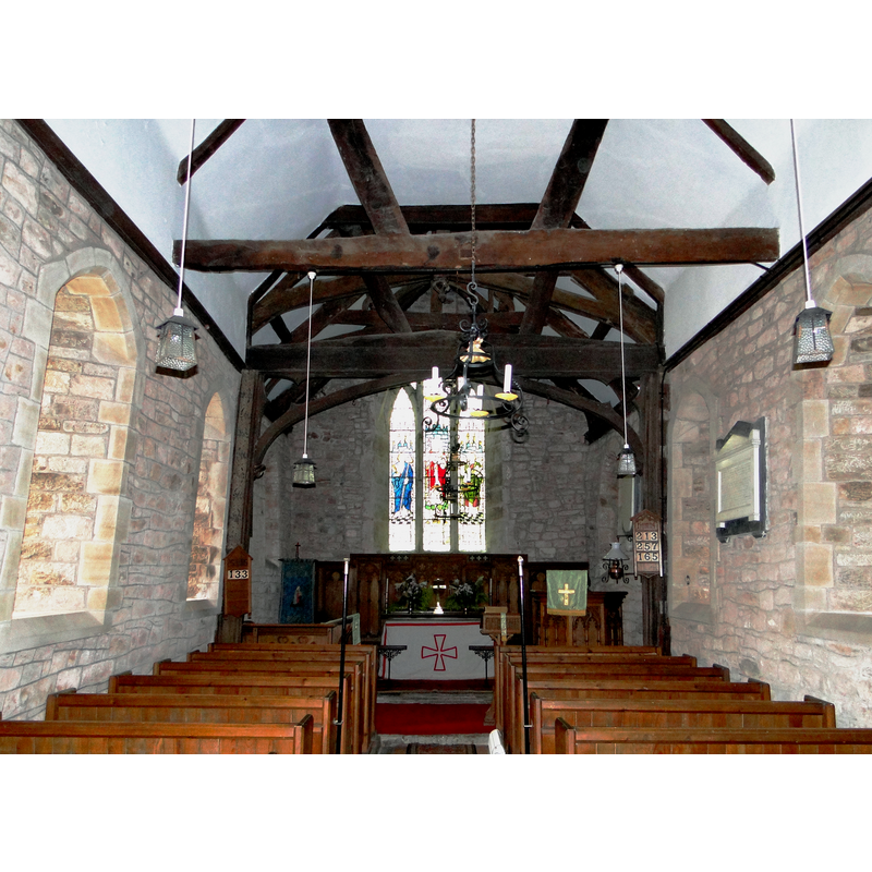 Source caption: "St Michael, Kenchester. Interior, looking East."