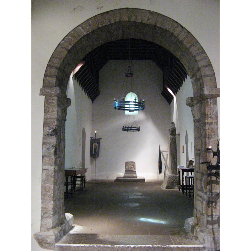 Source caption: "Interior of St Seiriol's Church, Penmon, Anglesey"