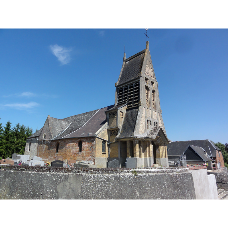 Source caption: "Erlon (Aisne) église"