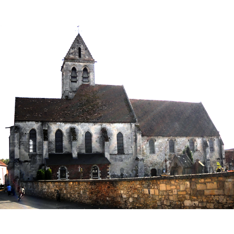 Source caption: "L'église catholique de Breuil-le-Vert, Oise, France."
