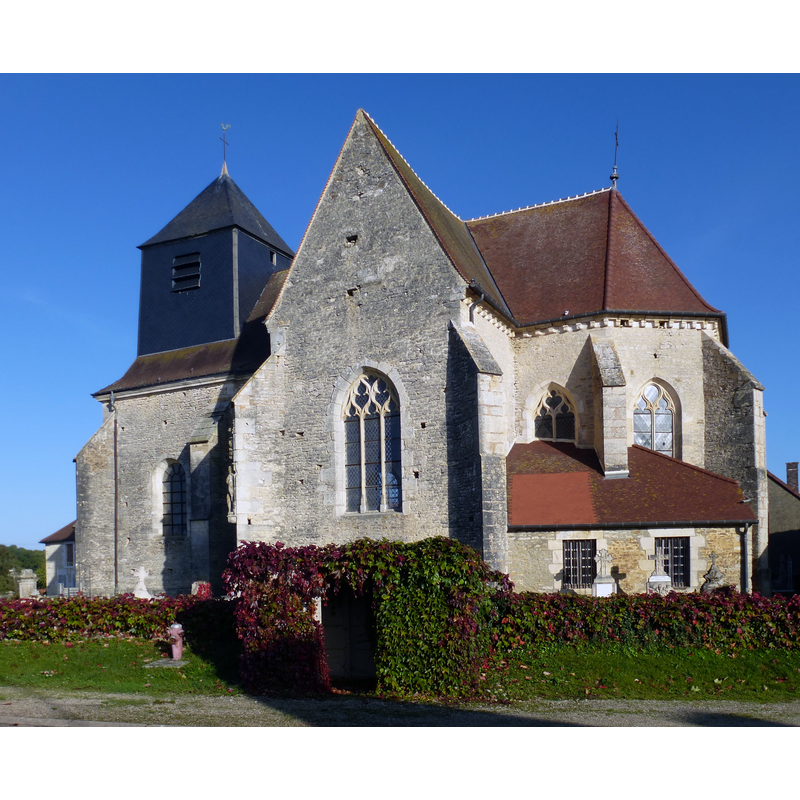 Source caption: "Eglise de Praslin 16-18eme siècle"