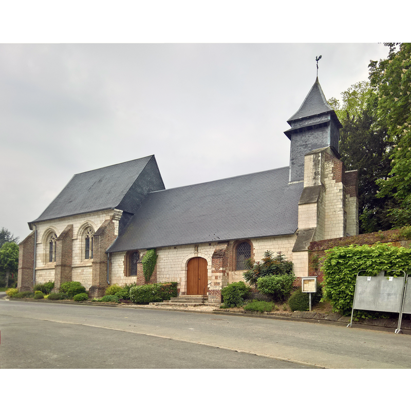 Source caption: "Saveuse : Église Notre-Dame-de-la-Nativité} -- originally 13thC; restored in 1006