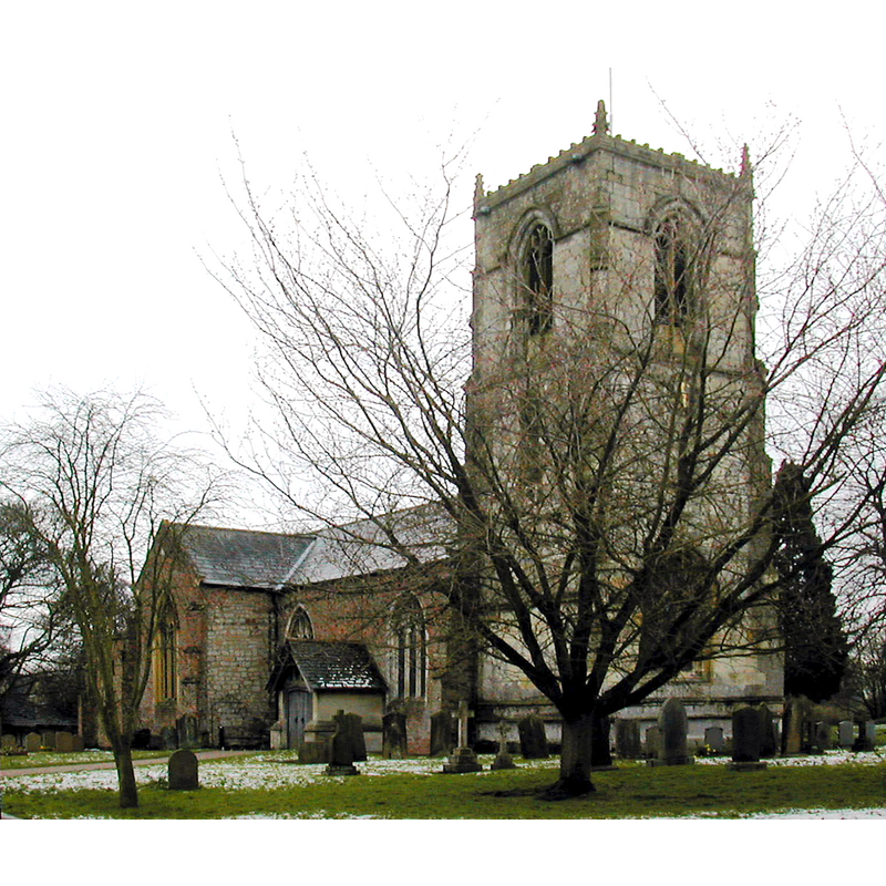 Source caption: "All Hallows Church, Kirk Lane, Walkington. The church has origins in the 12th century."
