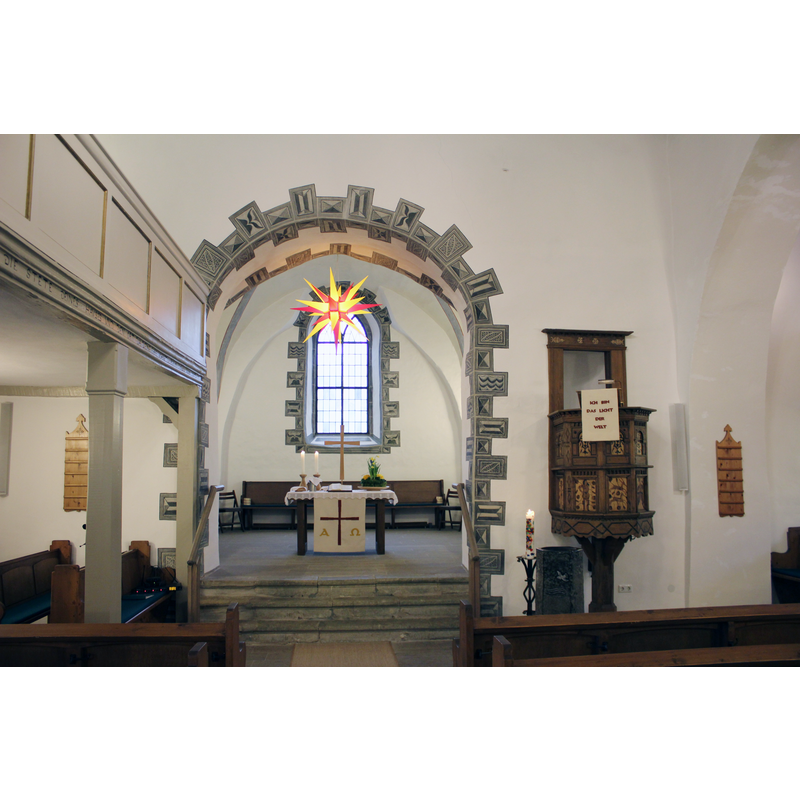 Source caption: "Evangelische Kirche Leun, Lahn-Dill-Kreis, Hessen, Deutschland" -- the Evangelische Kirche in Leun
