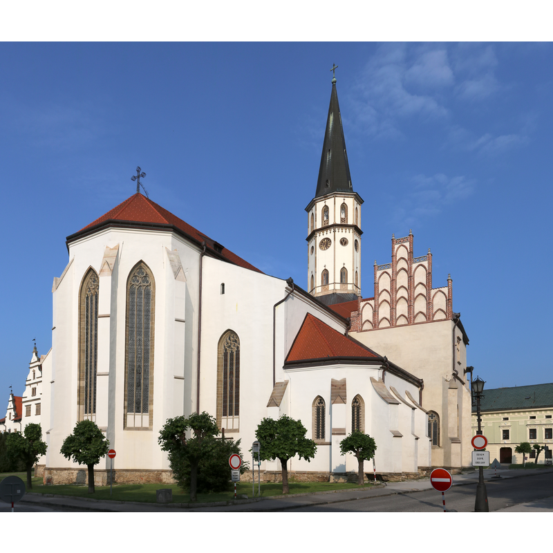 Source caption: "Levoča - Backside of Basilica of St. James"
