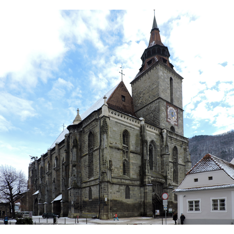Source caption: "The Black Church (Biserica Neagră), Brasov"