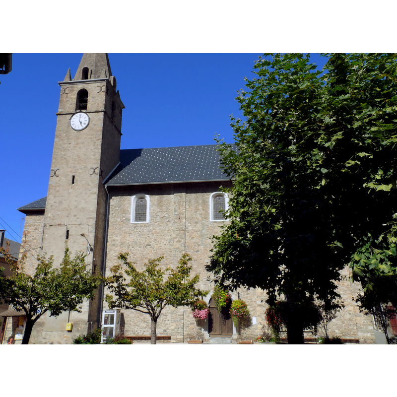 Source caption: "Le Lauzet-Ubaye - Eglise Saint-Laurent"