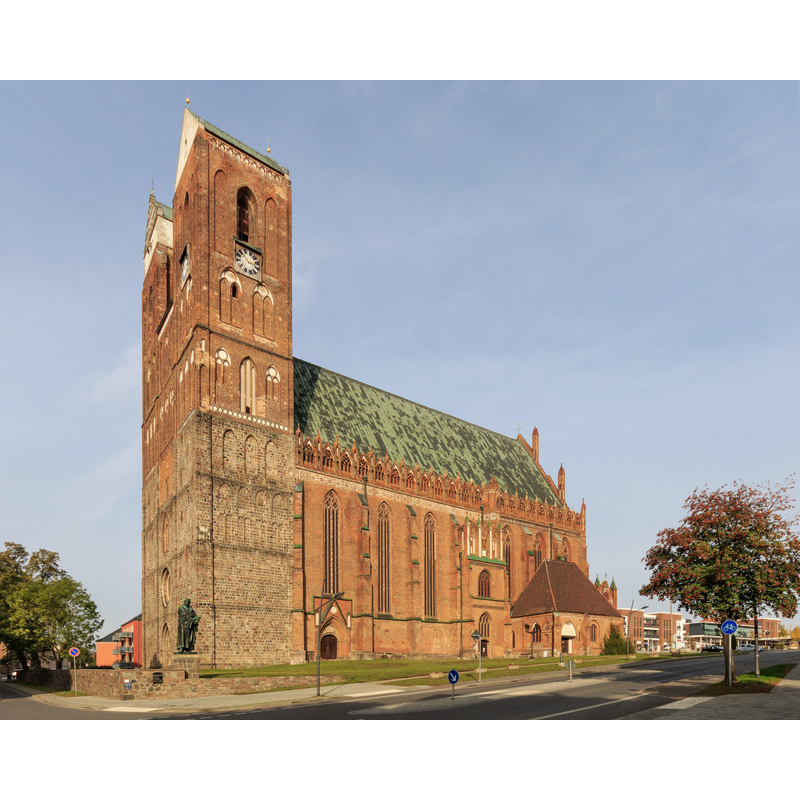 Source caption: "St. Mary Church in Prenzlau, Brandenburg, Germany"