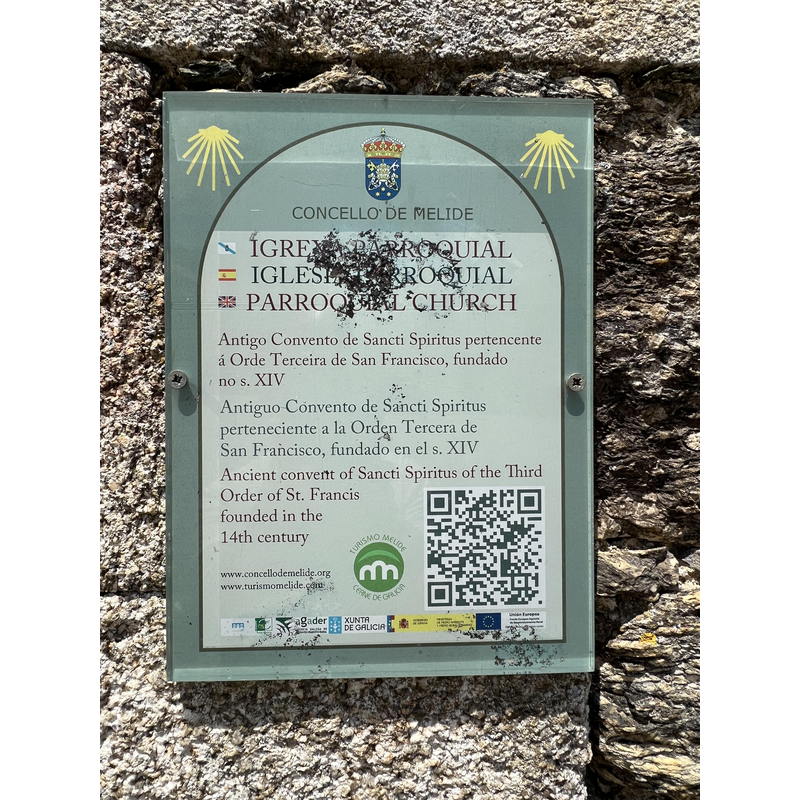 plaque outside the church