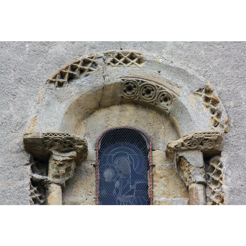 Source caption: "Église de l'Assomption de Maubourguet, fenêtre mur Sud"