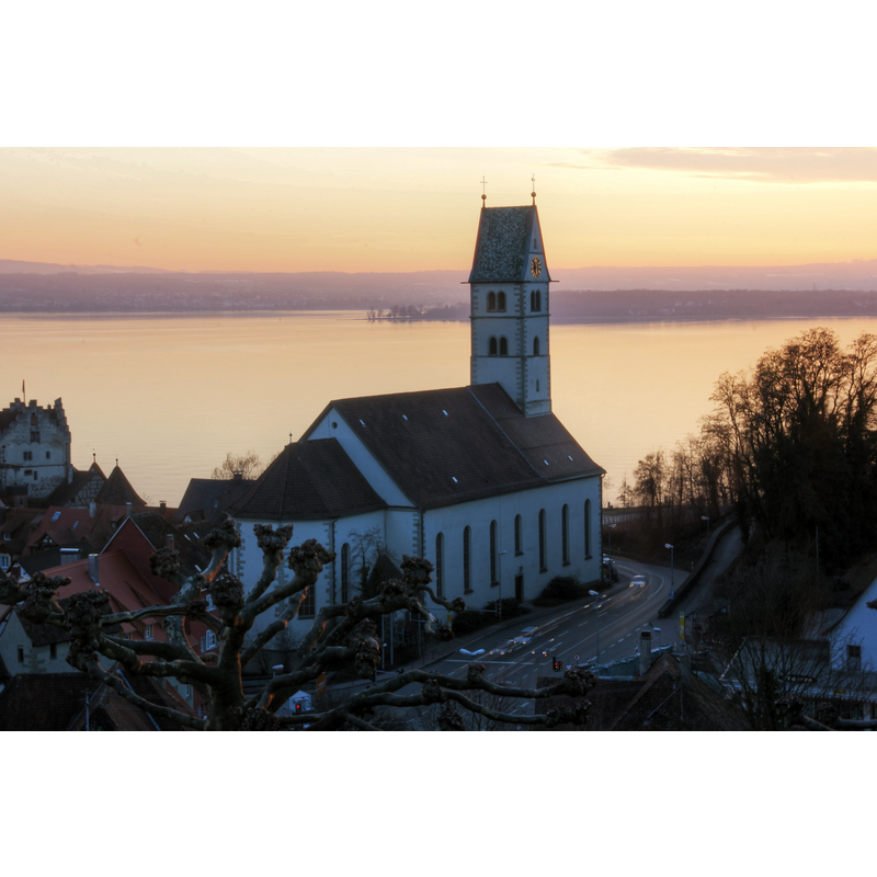 Source caption: "Die Pfarrkirche Mariä Heimsuchung in Meersburg"