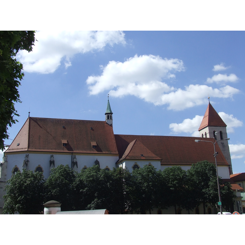 Source caption: "Stadt Regensburg, Stift zu unserer Lieben Frau zur alten Kapelle, Blick auf die Kirche von Norden"