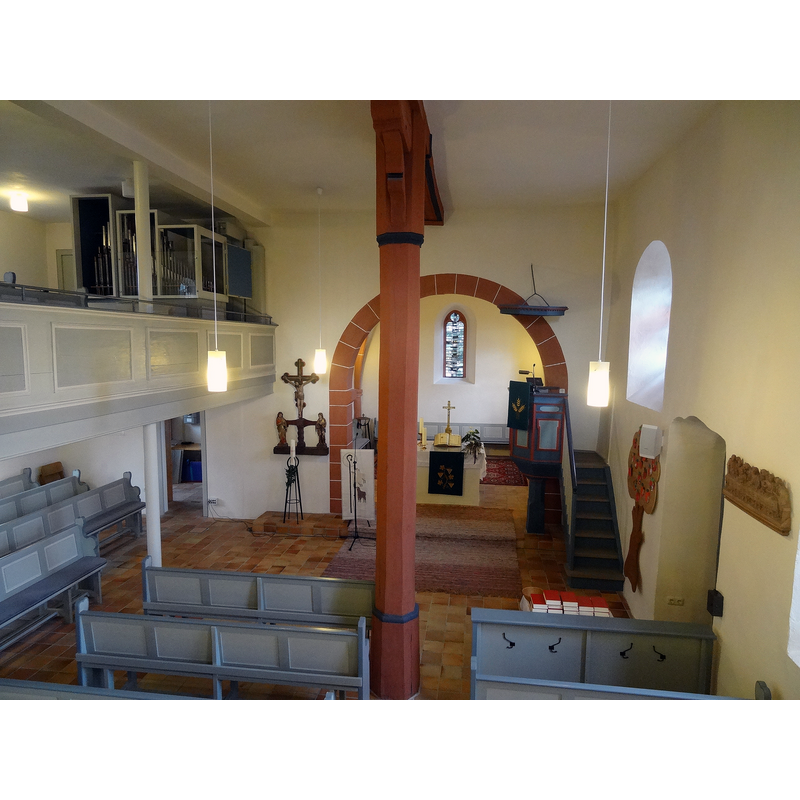 Source caption: "Evangelische Kirche Hausen (Pohlheim)"