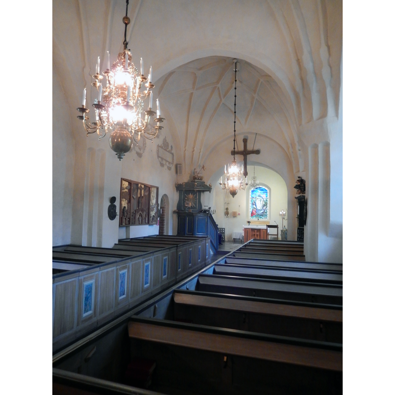 Source caption: "Tveta kyrka, kyrksalen."