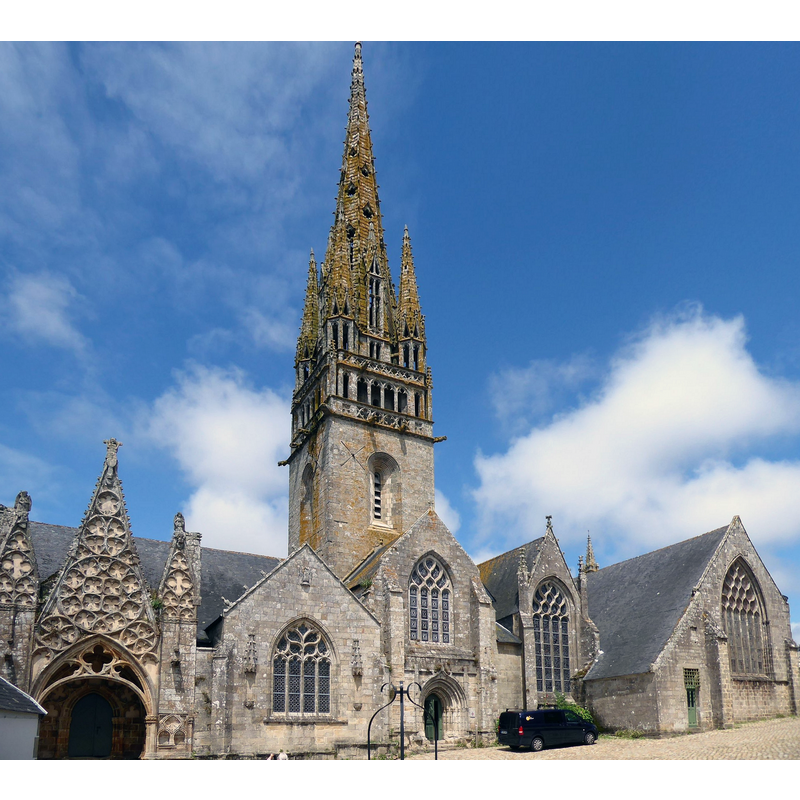 Source caption: "Exterior of Collégiale Notre-Dame-de-Roscudon"