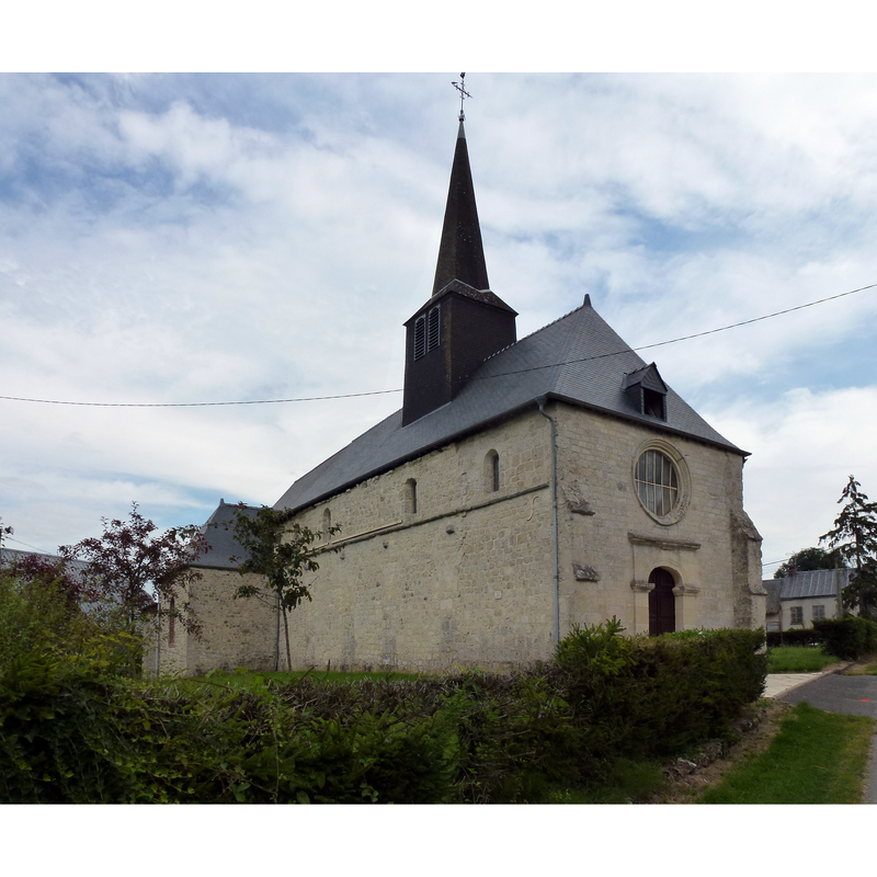 Source caption: "Givron (Ardennes) église Saint-Nicolas"