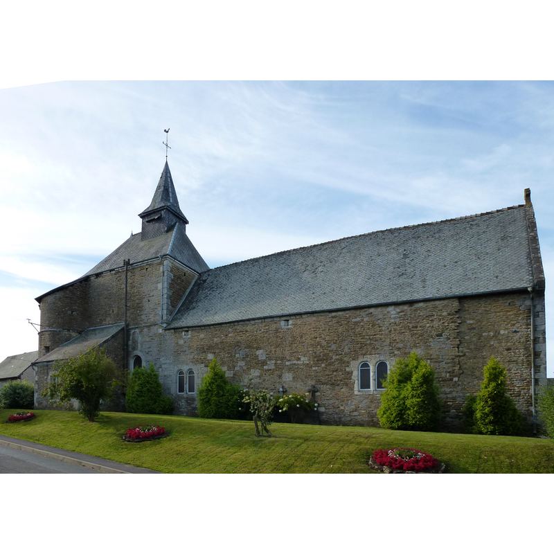 Source caption: "Tarzy (Ardennes) église, éxtérieur"