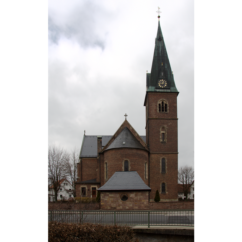 Source caption: "Catholic Church "St. Antonius" in Dipperz, Fulda, Hesse, Germany"
