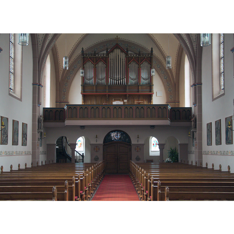 Source caption: "Catholic Church "St. Antonius" (Detail: Organ) in Dipperz, Fulda, Hesse, Germany"