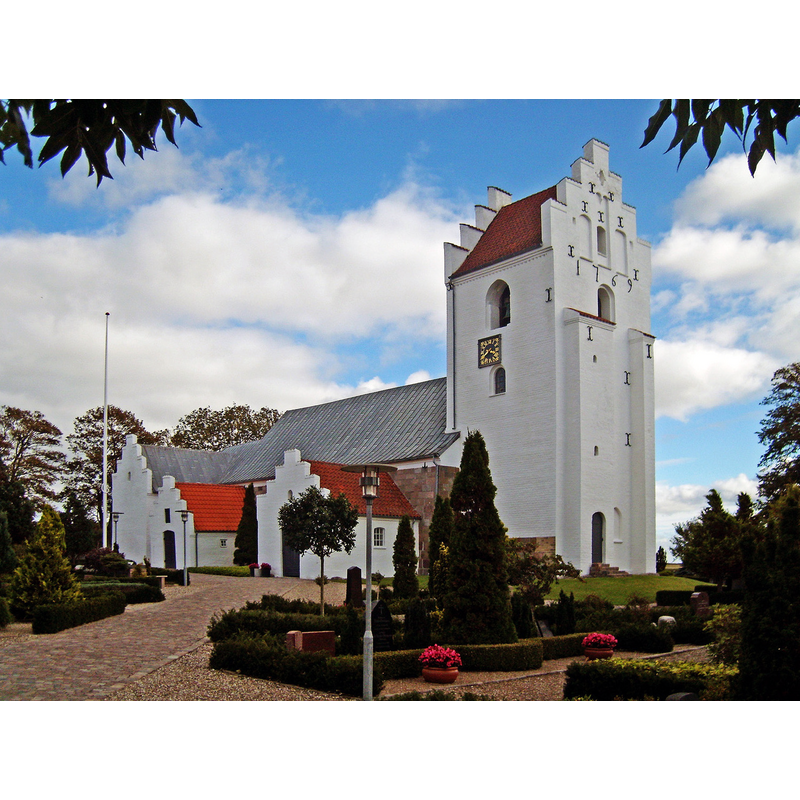 Source caption: "Sønderholm kirke, Aalborg, fra nordvest"