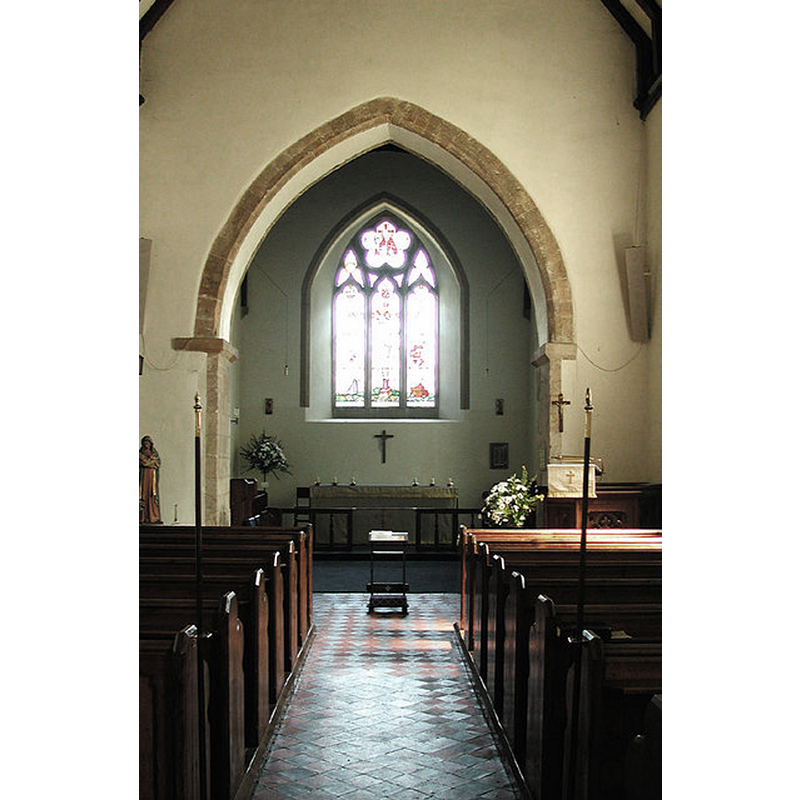 Source caption: "St Peter & St Paul, Temple Ewell, Kent - East end"