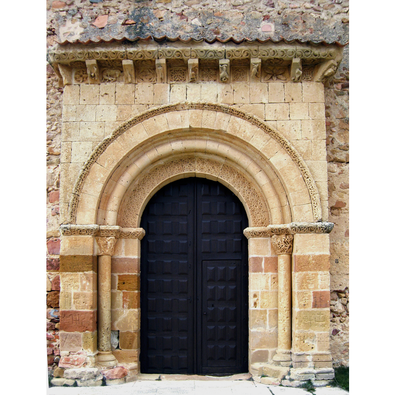 Source caption: "Portada de la Ermita de la Octava, Peñarrubias de Pirón, Segovia."