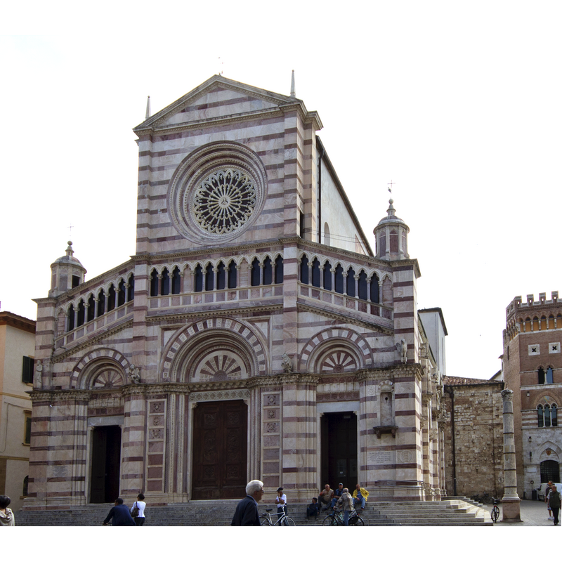 Source caption: "Cattedrale di San Lorenzo, Grosseto, Italy"