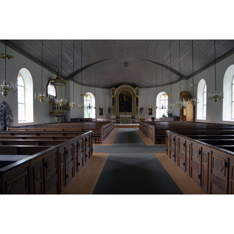 Source caption: "Södra Unnaryds kyrkosal"