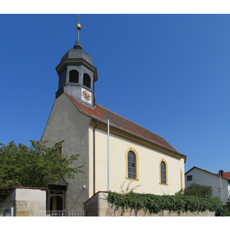 Source caption: "Katholische Kuratie St. Georg in Mühlhausen"