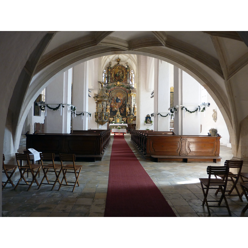 Source caption: " Filialkirche in St. Michael, Weißenkirchen in der Wachau, Niederösterreich / Einblick nach Osten "