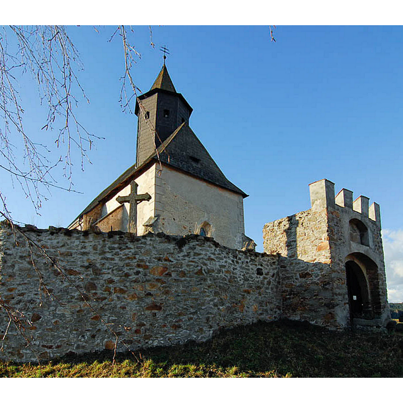 Source caption: "Wehrkirche Kleinzwettl"