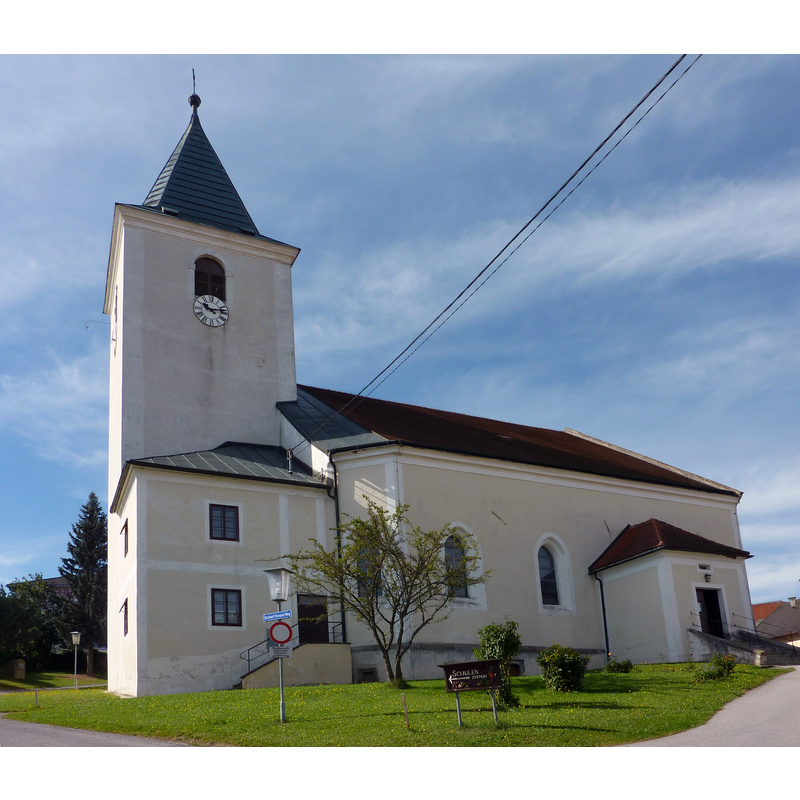 Source caption: "Pfarrkirche, Rappottenstein, Niederösterreich"