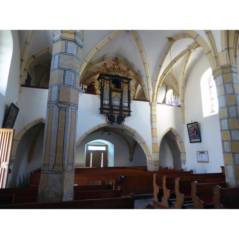 Source caption: "Pfarrkirche hl. Ägydius, Schweiggers, Niederösterreich - Orgelempore"