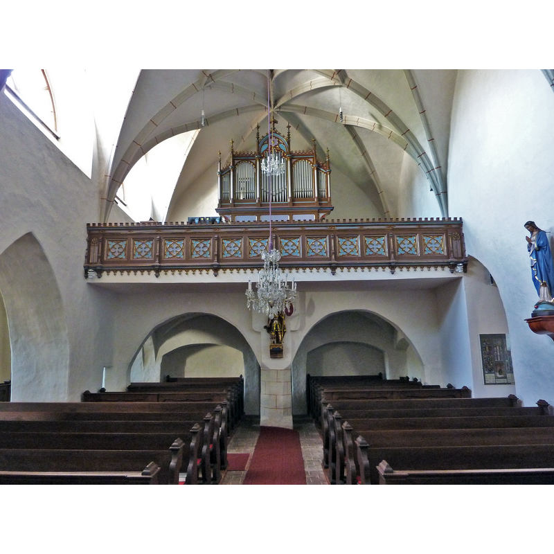 Source caption: "Pfarrkirche hl. Laurentius in Friedersbach, Zwettl, Niederösterreich - Orgel (Franz Capek 1906)"