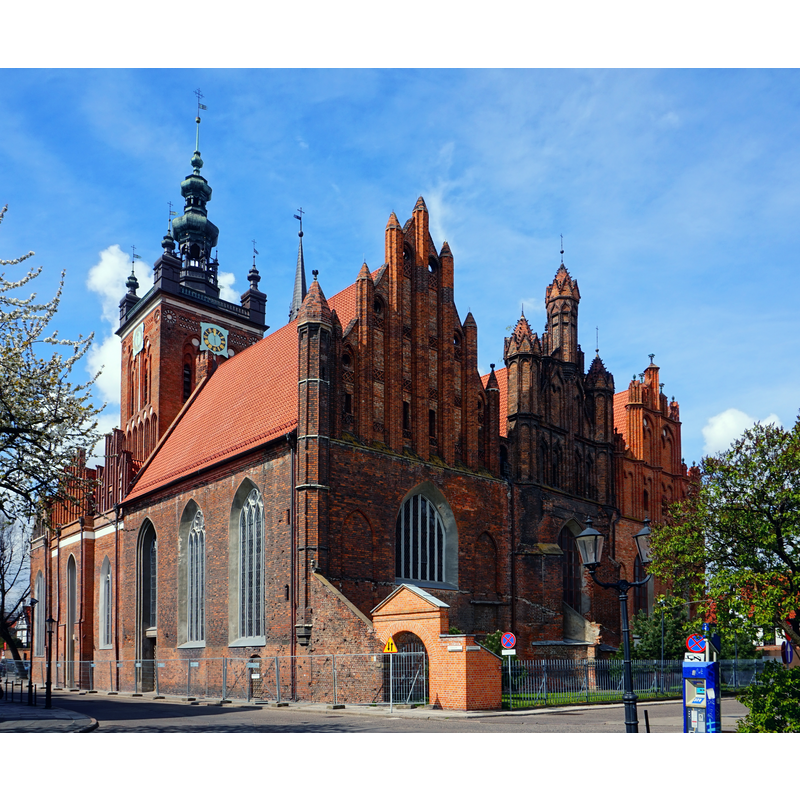 Source caption: "Gdańsk. Kościół Św. Katarzyny"