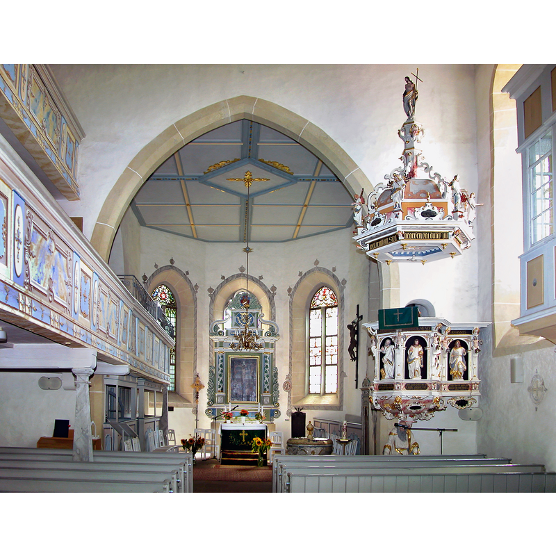Source caption: "Reichenberg (Moritzburg) Dorfkirche zum Altar"