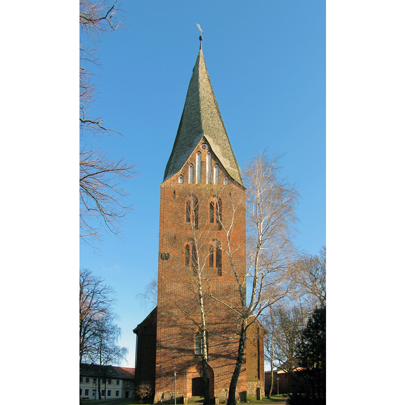 Source caption: "Kirche in Neubukow im Landkreis Rostock, Mecklenburg-Vorpommern, Deutschland"