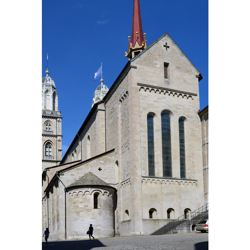 Source caption: "Grossmünster - Zwölfbotenkapelle - Kirchgasse"