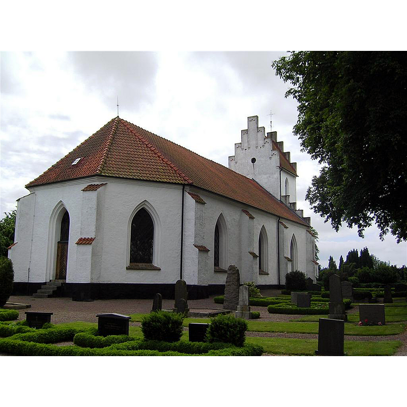 Source caption: "Frillestad kyrka absid BÅn"