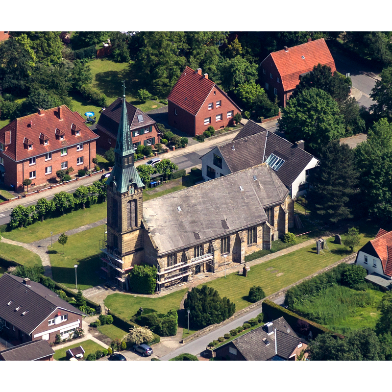 Source caption: "Kirche „St. Johannes der Täufer“, Bad Bentheim, Niedersachsen, Deutschland"