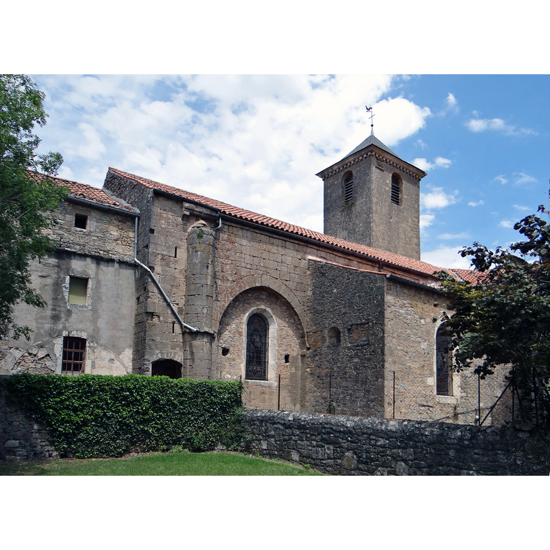 Source caption: "Sainte-Eulalie-de-Cernon - Église Sainte-Eulalie - Côté sud vue du jardin de la commanderie"
