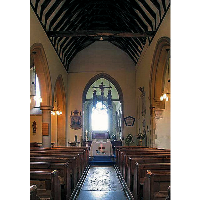 Source caption: "St Catherine's Church, Preston next Faversham, Kent - East end"