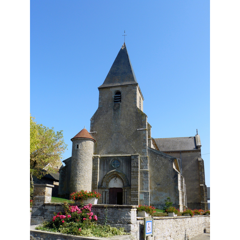 Source caption: "Eglise de Saint-Germain-des-Champs (Yonne, France)"