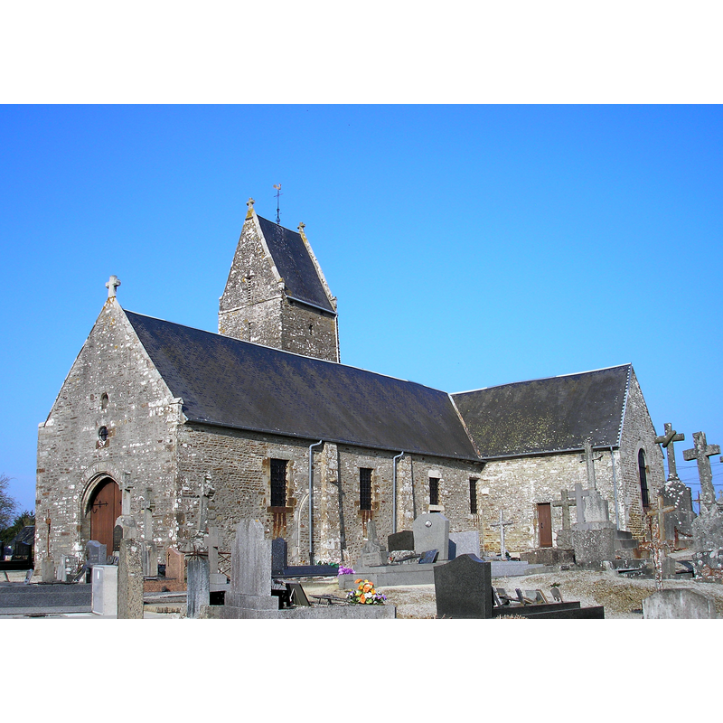Source caption: "Le Theil-Bocage (Normandie, France). L'église Saint-Martin."