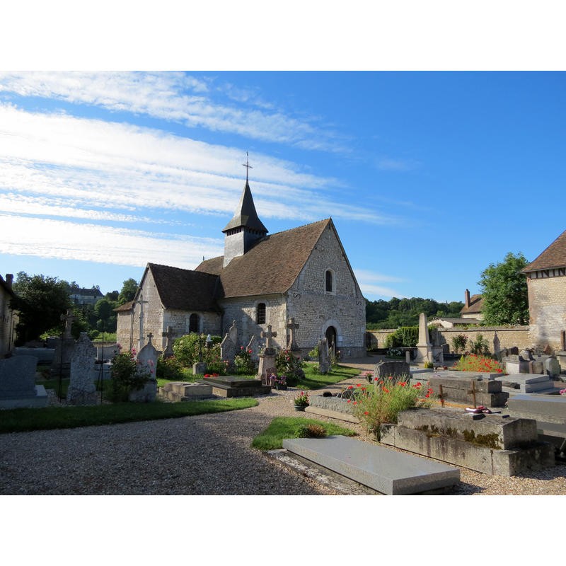 Source caption: "Église Sainte-Colombe (Porte-Joie)"
