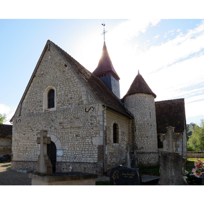 Source caption: "Église Sainte-Colombe (Porte-Joie)"