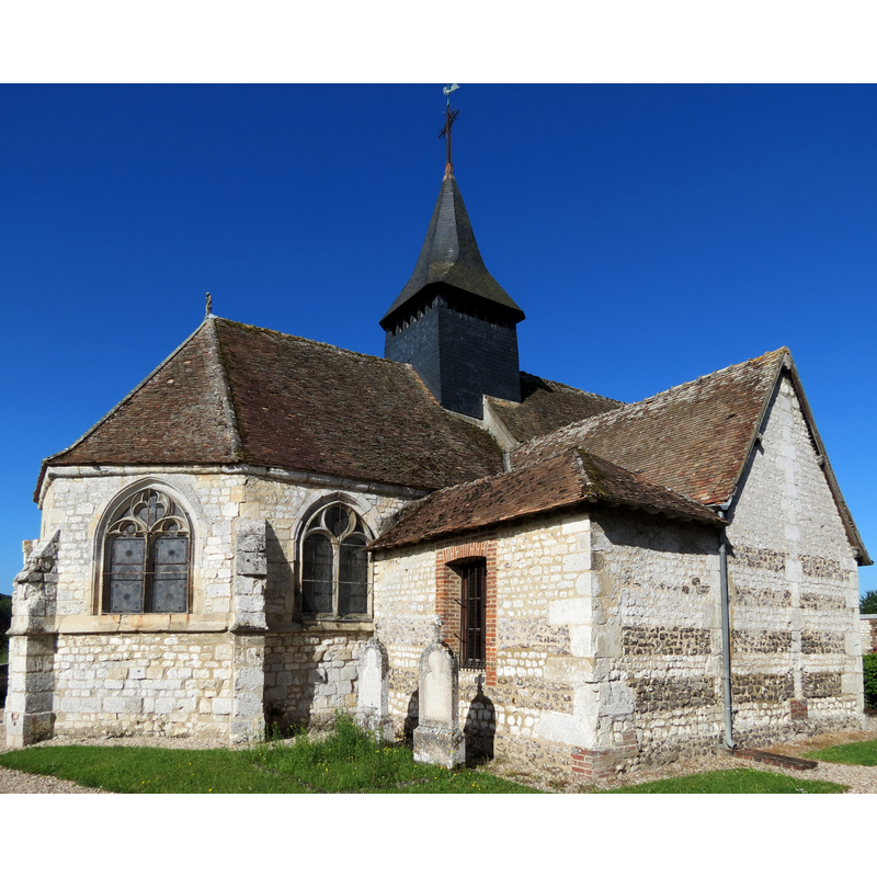 Source caption: "Église Sainte-Colombe (Porte-Joie)"