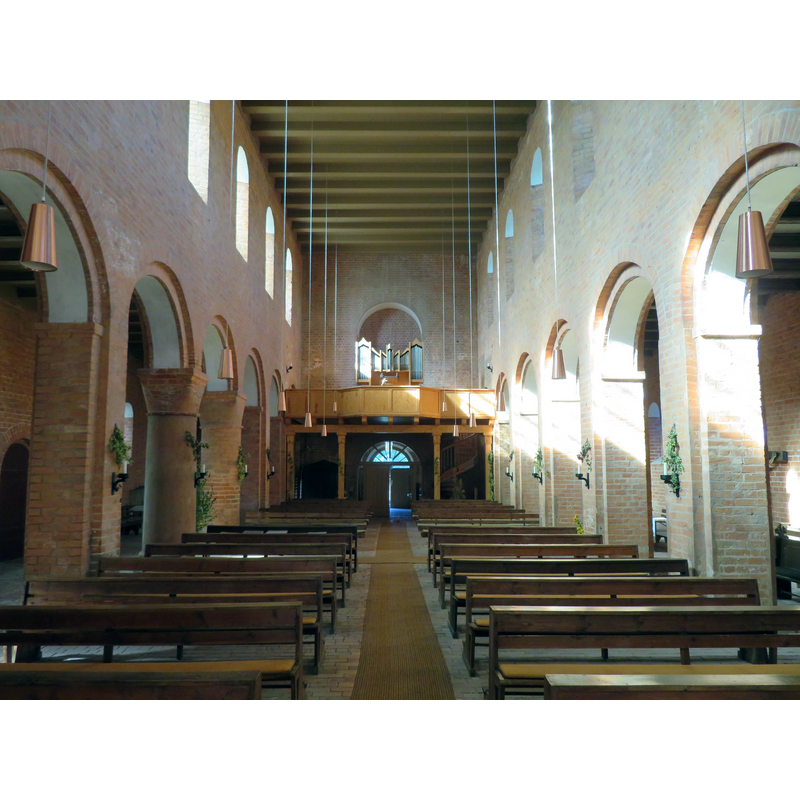 Source caption: "Orgel der Kirche St. Laurentius und St. Nikolaus in Sandau (Elbe)"